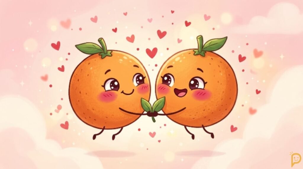 Sweet Orange Puns About Love, Romance & Flirting