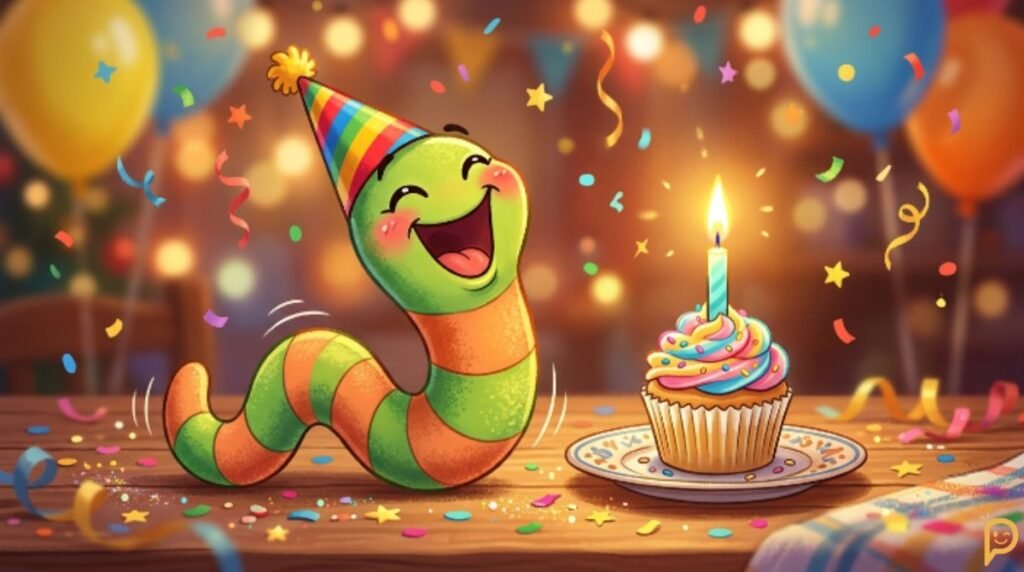 Worm Birthday Puns, Wishes, and Celebration Jokes