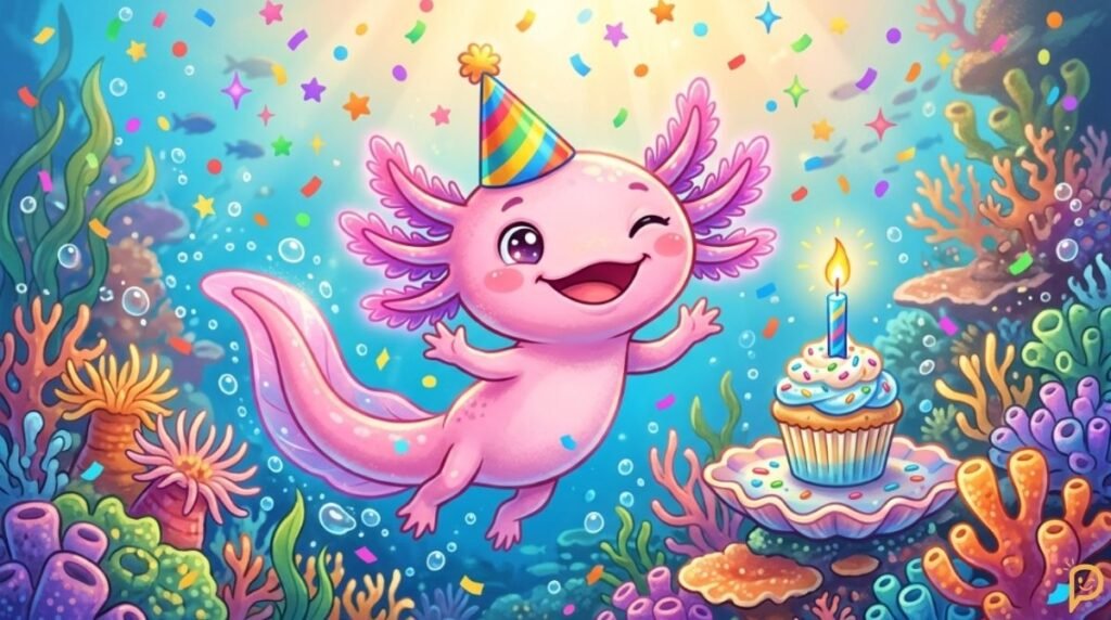 Axolotl Birthday Jokes, Wishes & Funny Messages