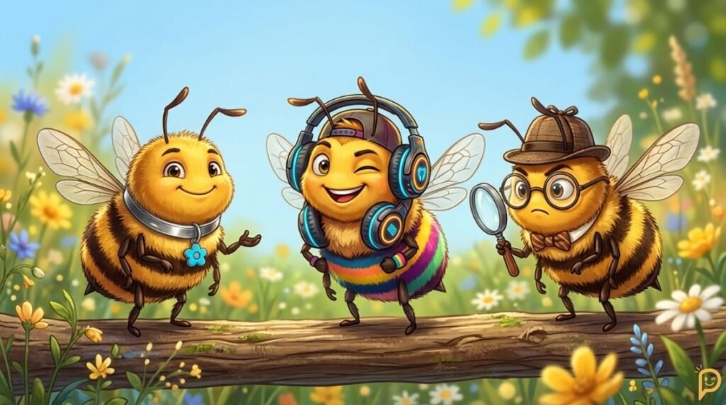 Clever Bee Names, Wordplay & One-Word Bee Puns