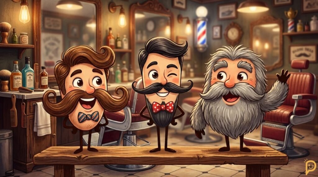 Mustache Styles, Grooming, and Barber Jokes