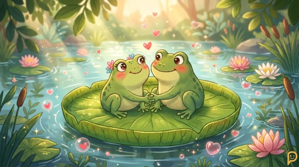 Romantic Frog Puns for Love, Valentine's Day & Couples