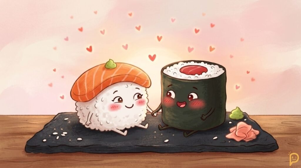 Romantic Sushi Puns for Love & Dating