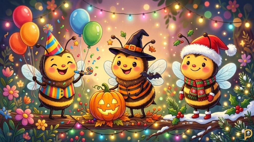 Seasonal Bee Puns for Spring, Summer & Holidays
