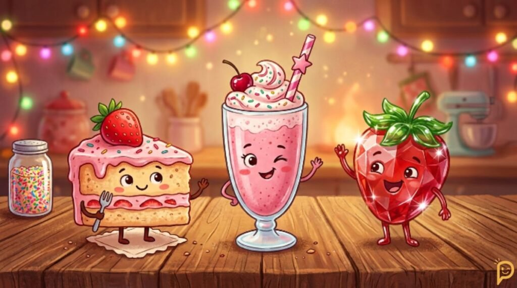 Strawberry Dessert, Food & Drink Puns