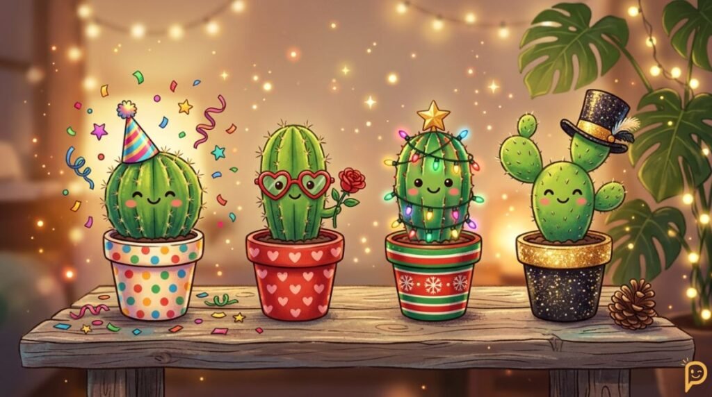 Cactus Birthday, Valentine’s, Christmas & Holiday Puns