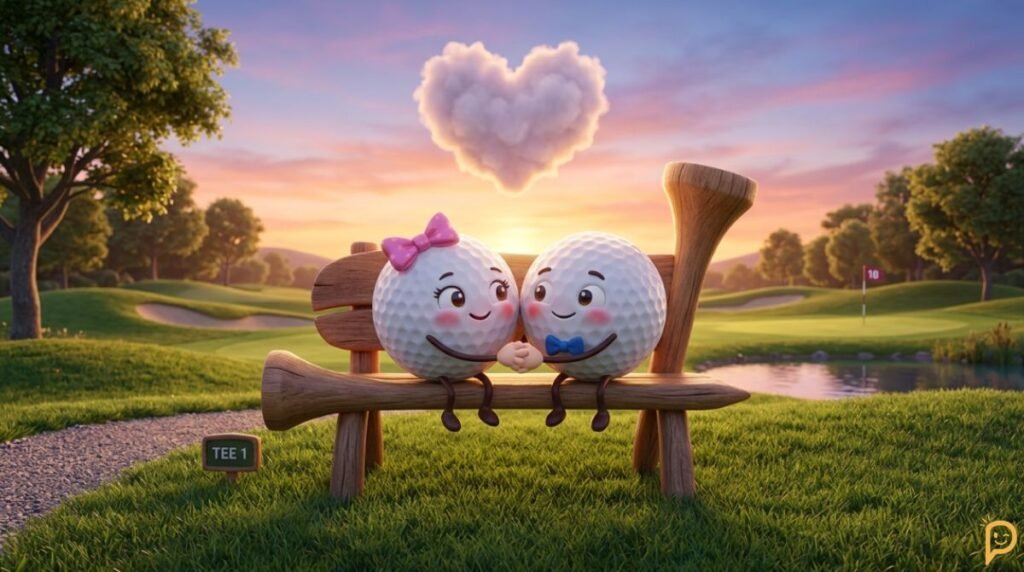 Cute, Romantic, and Relationship Golf Puns