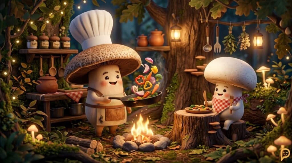 Food-Inspired Mushroom Puns for Cooking & Eating