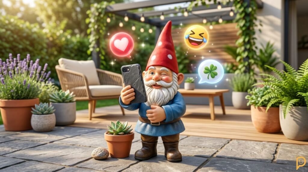 Gnome Puns for Instagram Captions, Texts & Social Media