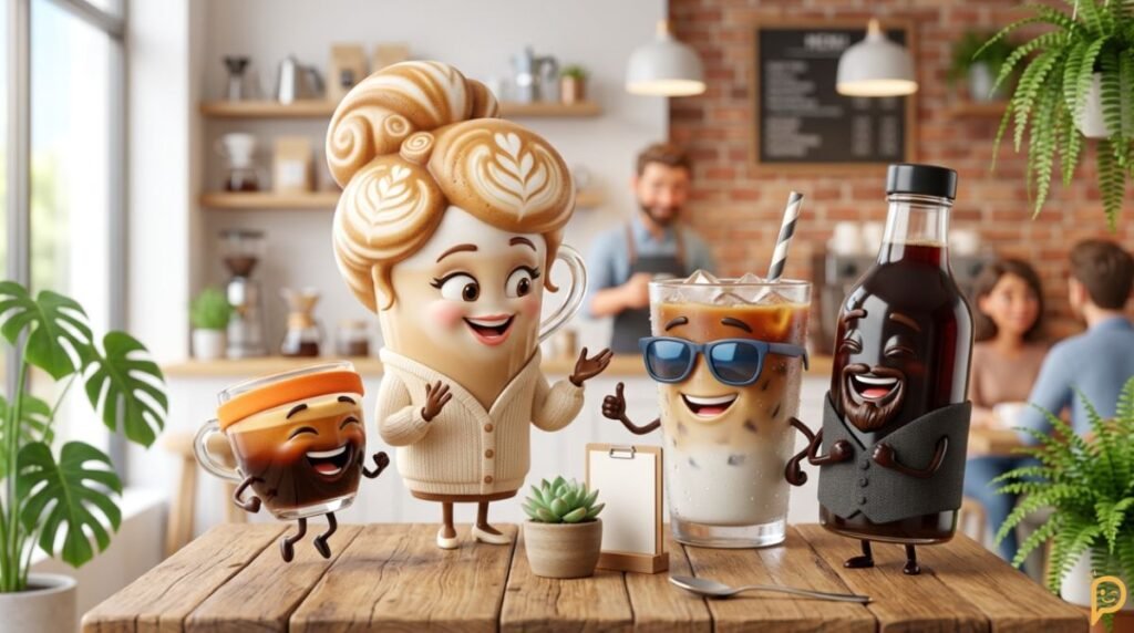 Latte, Espresso, Cold Brew & Iced Coffee Puns