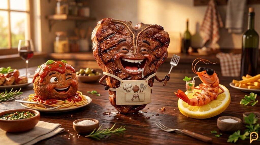 Meat, Seafood & Savory Food Puns