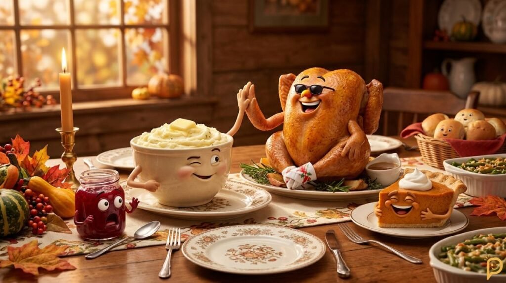 Thanksgiving Food Puns for the Dinner Table