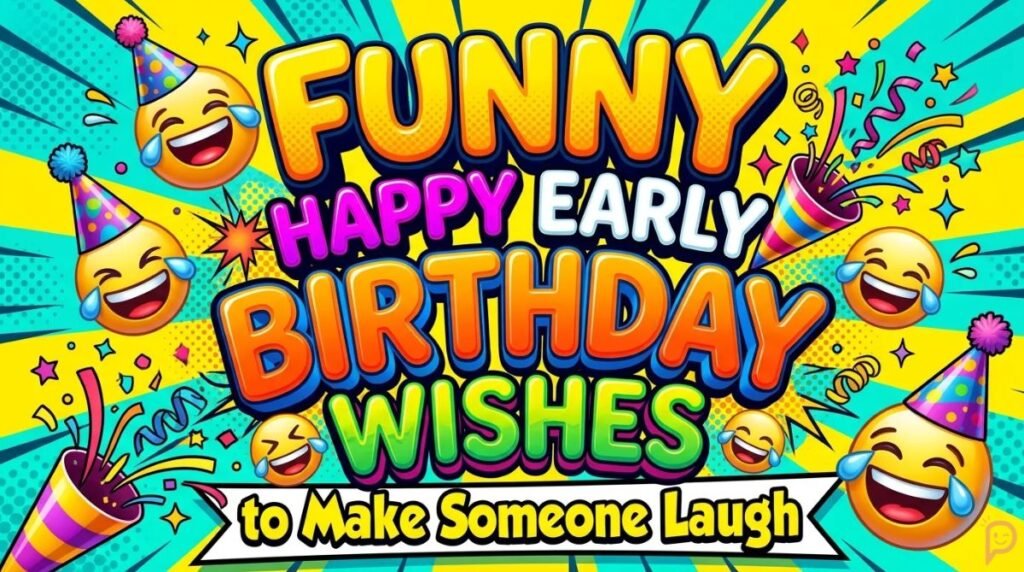 Funny Happy Early Birthday Wishes to Make Someone Laugh