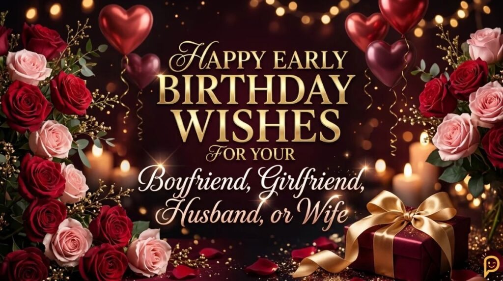 Happy Early Birthday Wishes for Your Boyfriend, Girlfriend, Husband, or Wife