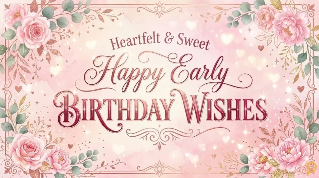 Heartfelt and Sweet Happy Early Birthday Wishes