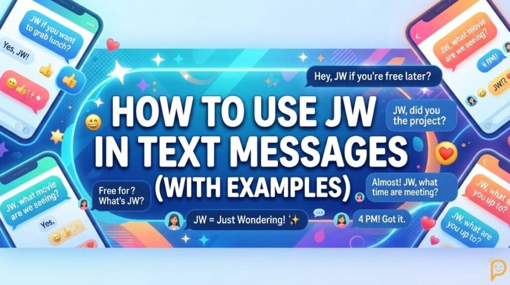 How to Use JW in Text Messages (With Examples)