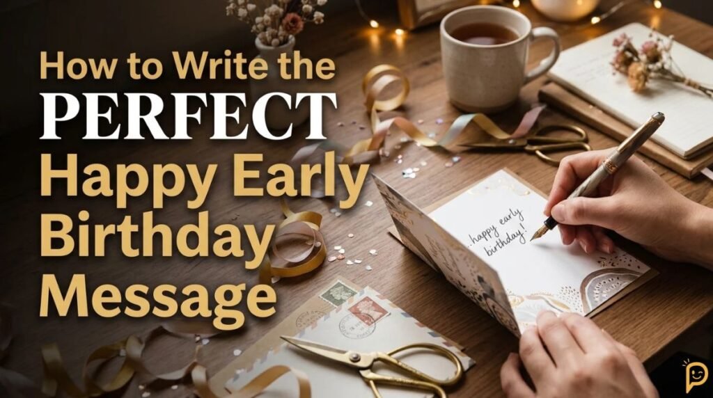 How to Write the Perfect Happy Early Birthday Message