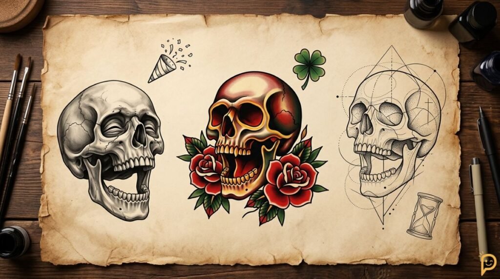Laughing Skull Tattoo Ideas and Their Meanings