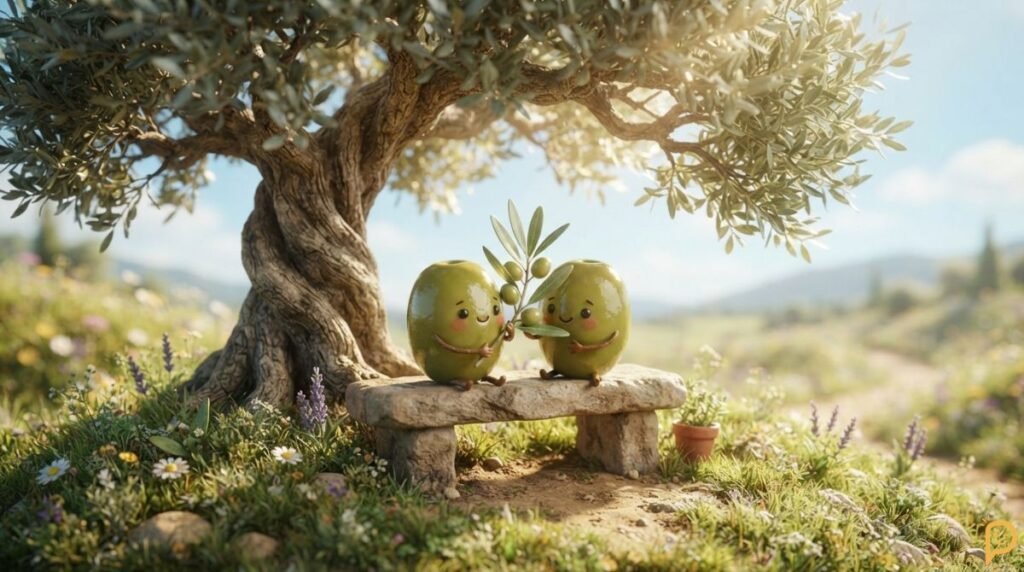 Olive Branch, Olive Tree, Friendship, and Peace Puns