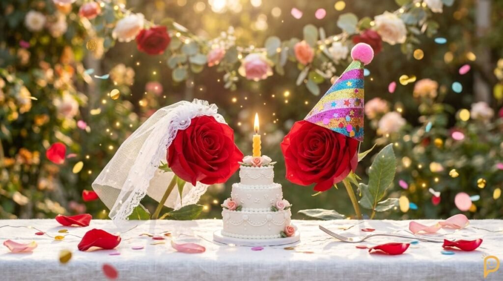 Rose Puns for Weddings, Birthdays & Special Occasions
