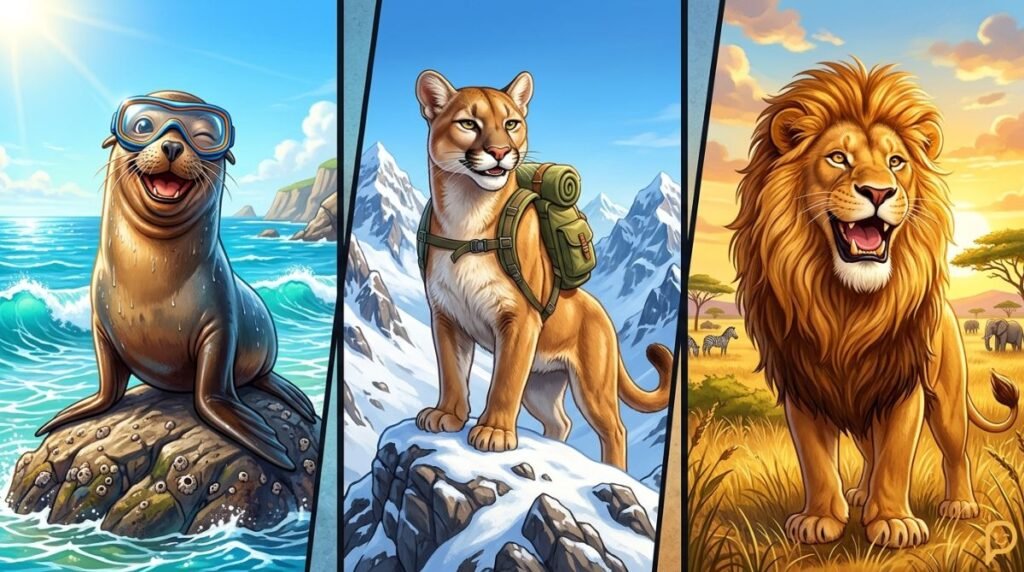 Sea Lion, Mountain Lion, Cougar, and Leo Puns