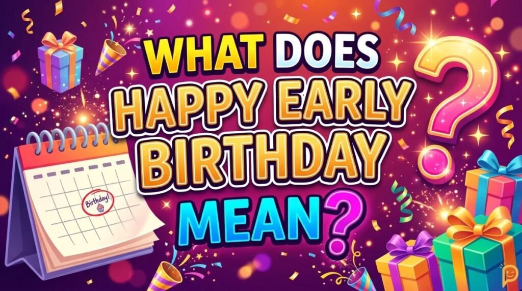 What Does Happy Early Birthday Mean?